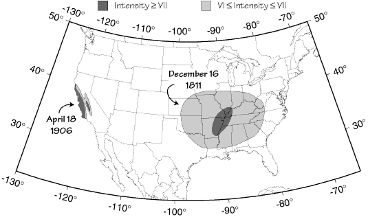 SanFran & NewMadrid Intensity Map